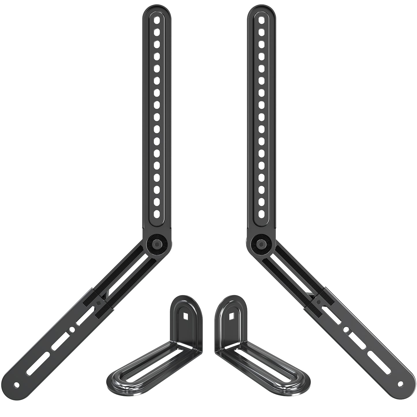 MOUNT PRO Soundbar Mount, Sound Bar TV Bracket, for Mounting Above or Under TV, Fits Sound Bars Up to 15 Lbs, Tool-Free Knob Adjustable Soundabr Bracket with Mounting Hardware