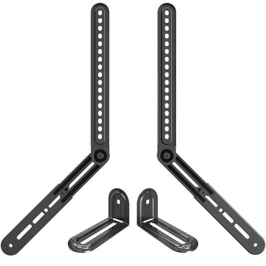 MOUNT PRO Soundbar Mount, Sound Bar TV Bracket, for Mounting Above or Under TV, Fits Sound Bars Up to 15 Lbs, Tool-Free Knob Adjustable Soundabr Bracket with Mounting Hardware