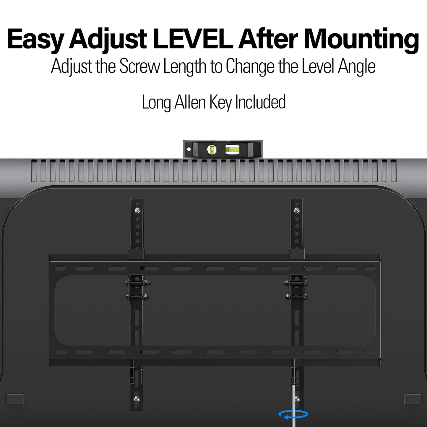 MOUNT PRO Tilting TV Wall Mount for TVs up to 75 Inch, 110 lbs, Max VESA 600x400mm, Low Profile TV Bracket Fits 24" Wood Stud