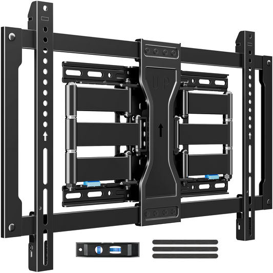 MOUNT PRO Heavy Duty Ultra-Slim Full Motion TV Wall Mount for Most 37-90 Inch TVs up to 132lbs, Max VESA 600x400mm, Six-Arm Bearing Smooth Swivel TV Mount