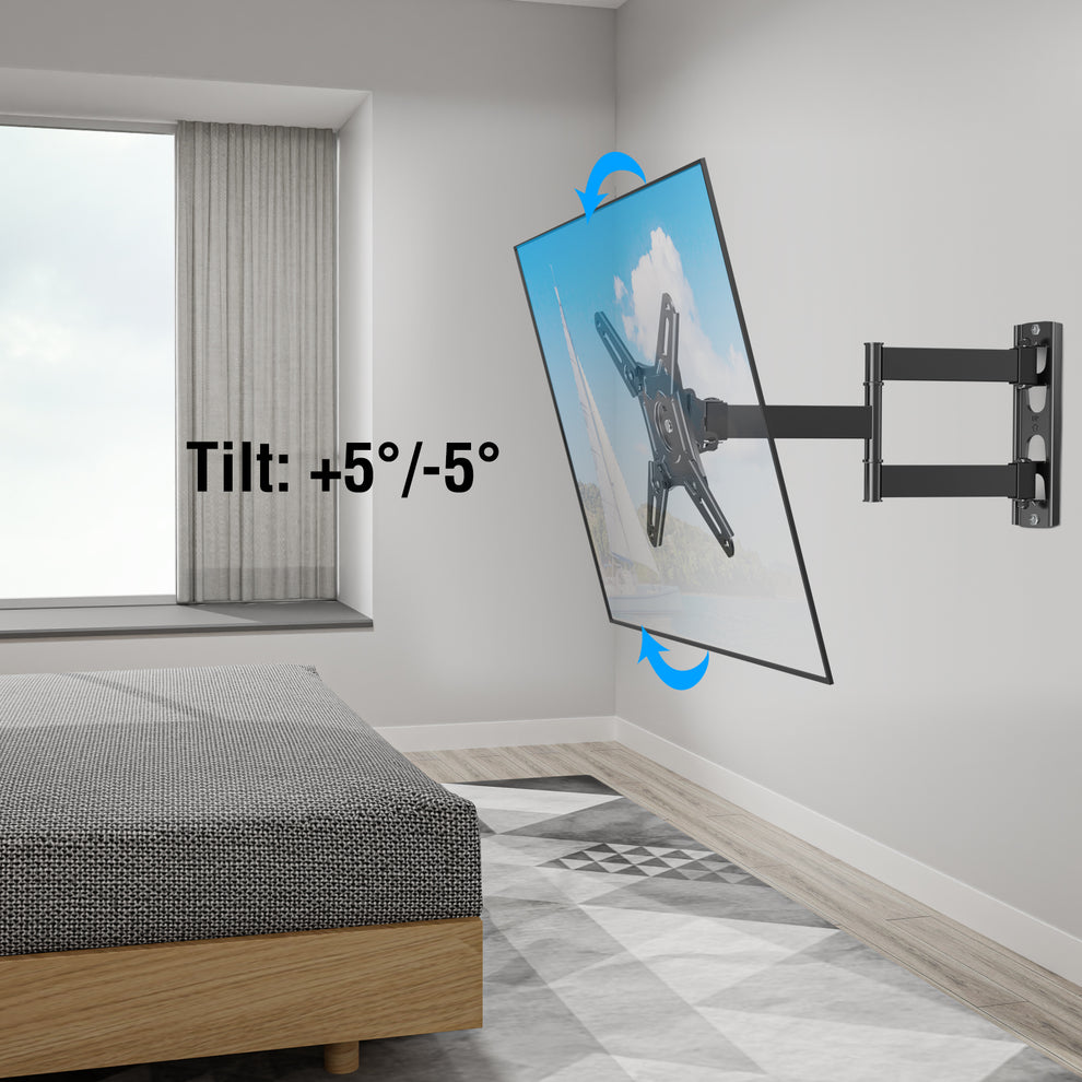 MOUNT PRO Full Motion TV Wall Mount for Most 13-42 Inch TVs or Monitor