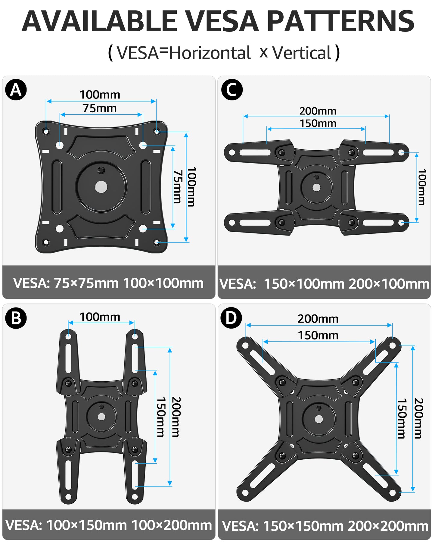 MOUNT PRO Full Motion Long Five-Arm TV Wall Mount for Most 13-42 inch Flat Curved TVs,Tilting TV Mount with Swivels Articulating Arms Max VESA 200X200mm, 44lbs