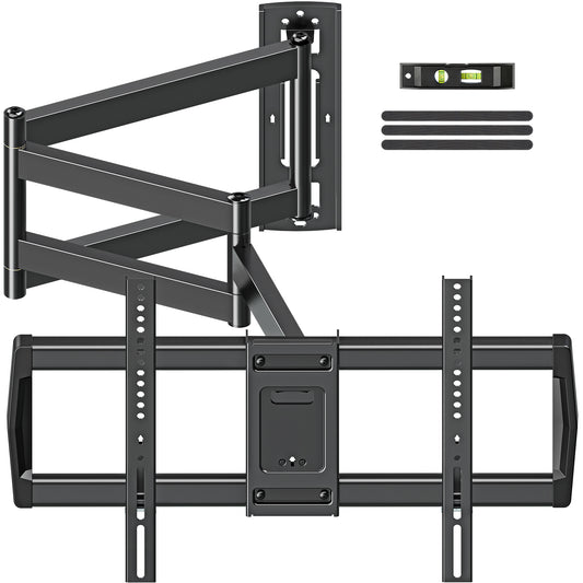 MOUNT PRO Full Motion TV Wall Mount 37.9" Long Arm TV Wall Mount for Most 42-75 Inch TVs, Max VESA 600x400mm and 99lbs Corner TV Wall Mount with Long Extension & Tilt & Swivel Articulating Arm