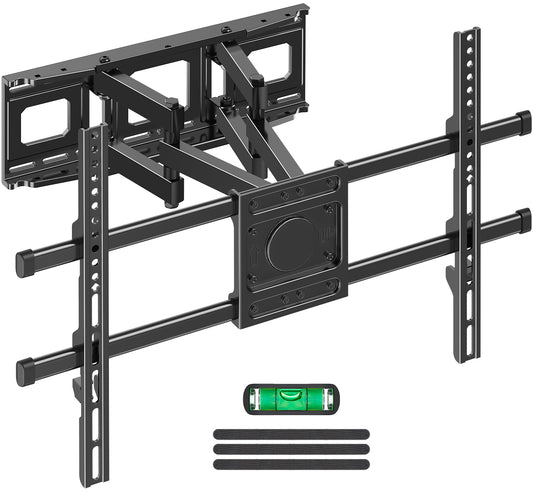 MOUNT PRO Full Motion TV Wall Mount for Most 42-82 inch TVs, Wall Mount Bracket with Articulating Swivel and Tilt, Max VESA 600x400mm, Holds up to 110lb