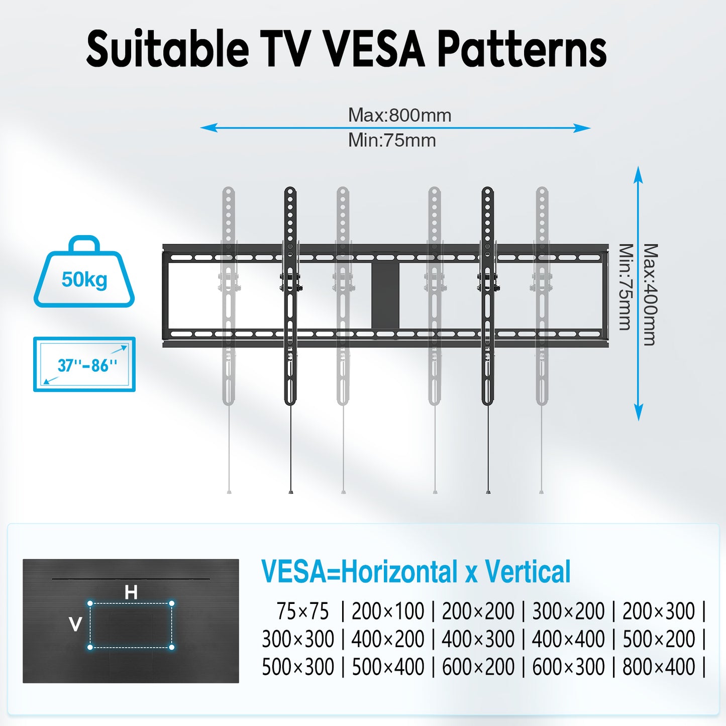 MOUNT PRO Tilt TV Mount VESA 800x400mm